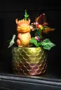 Figurine Drago Orange/Jaune