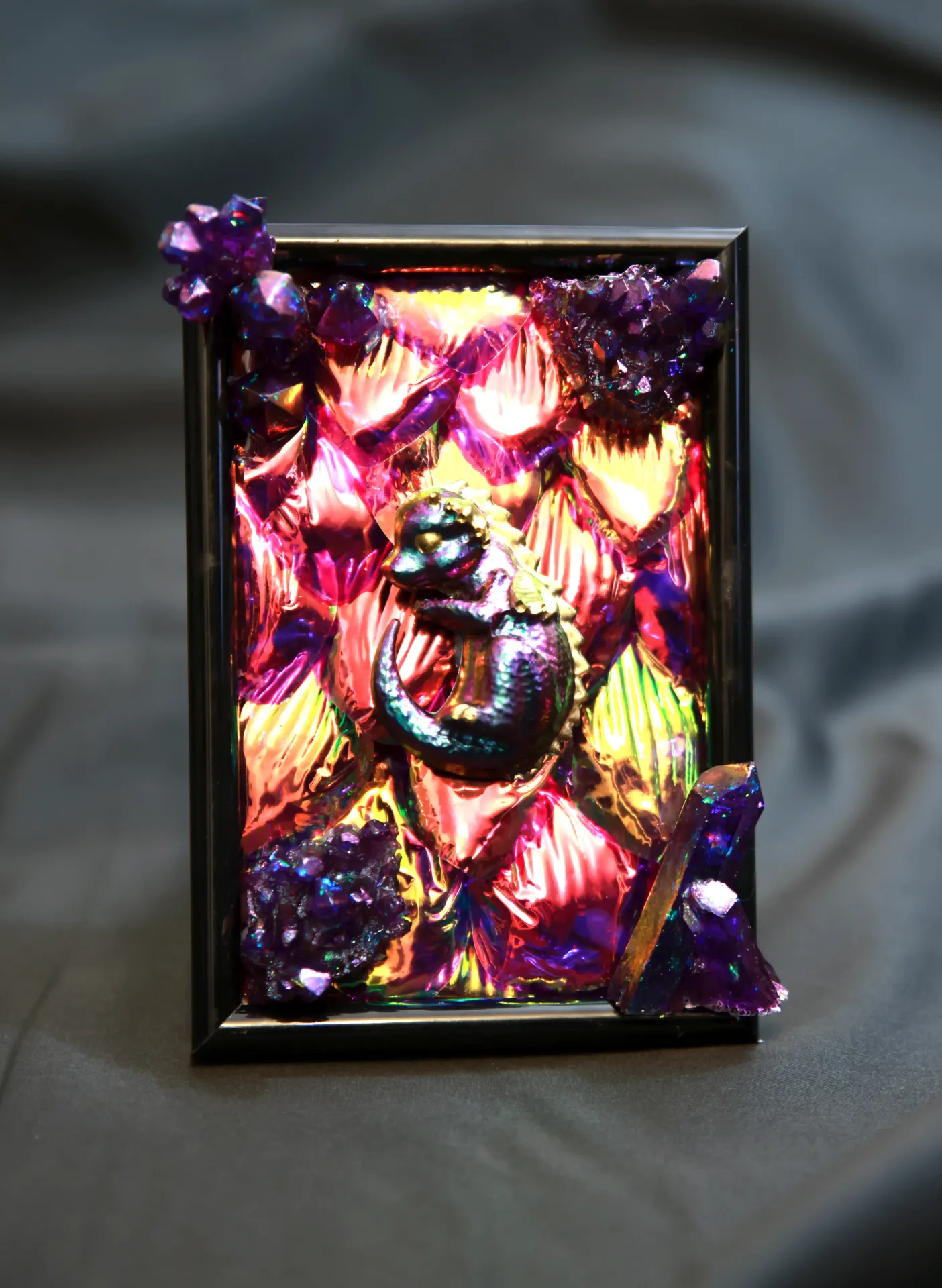Cadre Bébé Dragon à LED